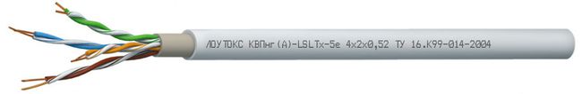 Кабель передачи данных ЛОУТОКС КВПнг(А)-LSLTx-5е 1x2x0.52 46589