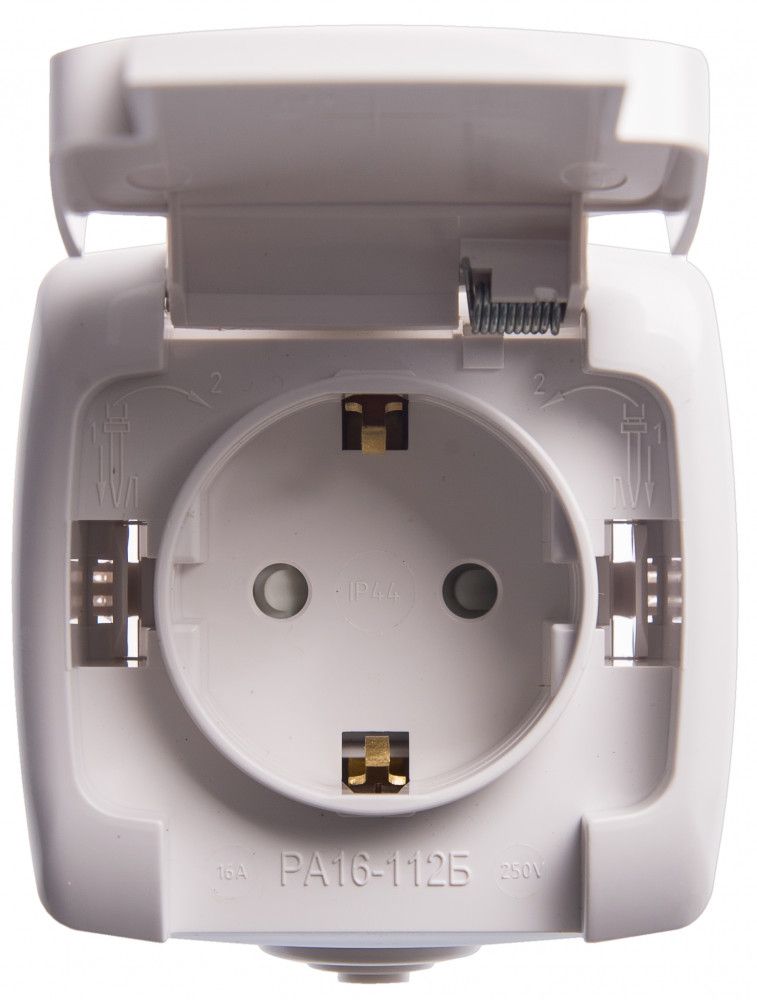Розетка силовая  RA16-112B-BI