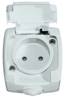 Розетка силовая  RA16-112B-BI