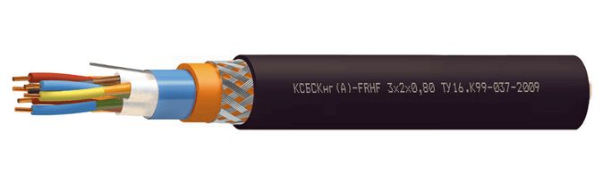 Кабель передачи данных КСБСКнг(А)-FRHF 1х2х0.8 1835