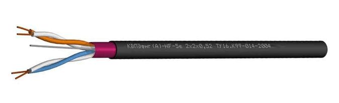 Кабель передачи данных КВПЭфнг(А)-LS-5е 1x2x0.52 1785