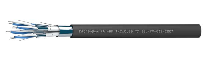 Кабель передачи данных КАСГЭфЭфнг(А)-HF 4х2х0.60 1565