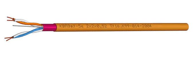 Кабель передачи данных КВПЭфУ-5е 4х2х0.52 684