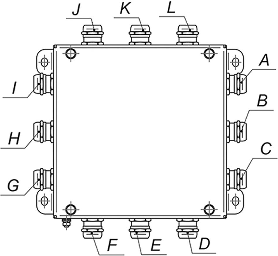 Коробка монтажная КМ-О (32к)-IP66-2020 нерж 