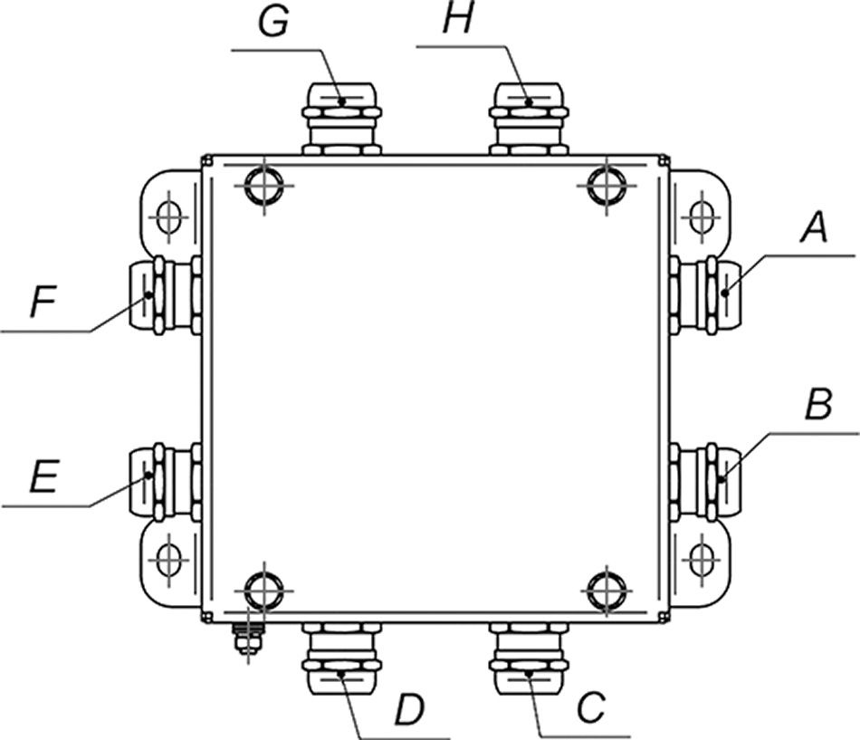 Коробка монтажная КМ-О (16к)-IP66-1515 нерж 