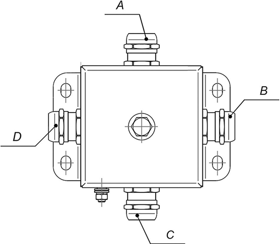 Коробка монтажная КМ-О(6к*6,0)-IP66 