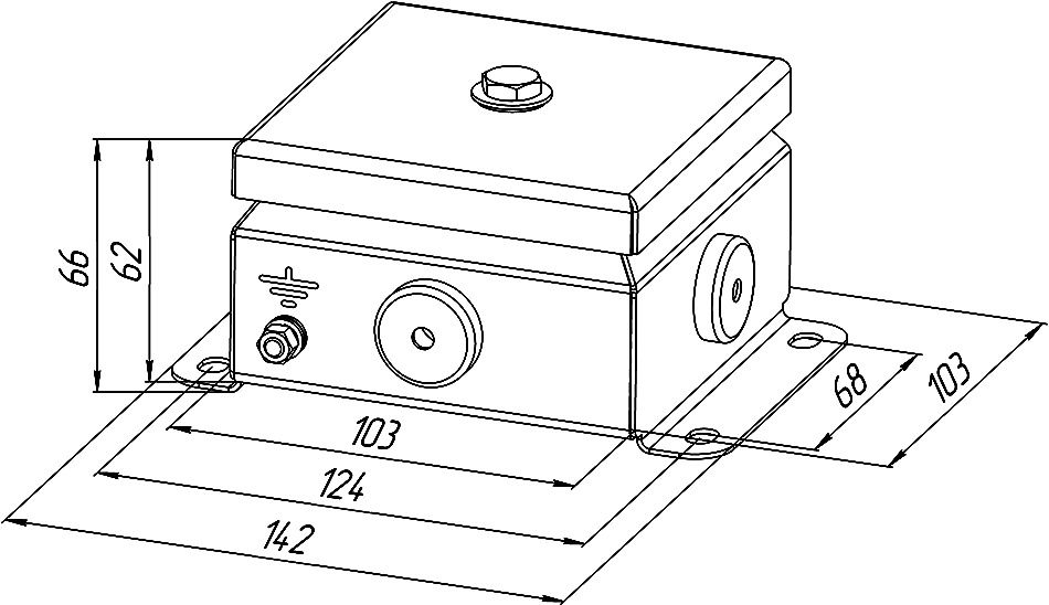 Коробка монтажная КМ IP66(Р)-1010 