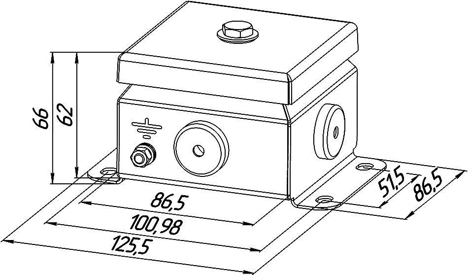 Коробка монтажная КМ IP66(Р)-0808 