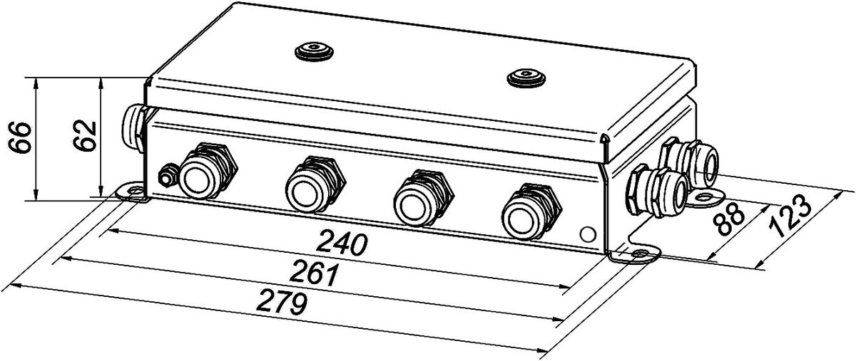 Коробка монтажная КМ IP66-1224 