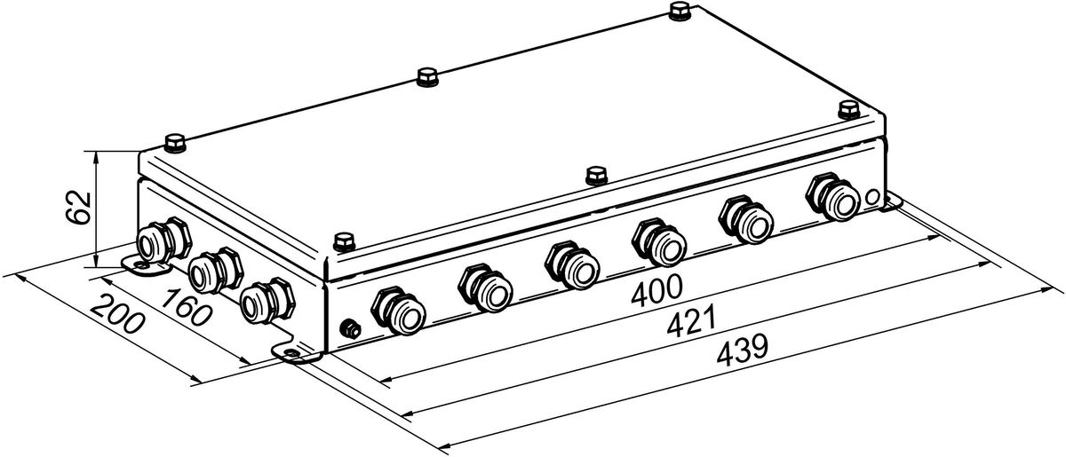 Коробка монтажная КМ IP66-2040 
