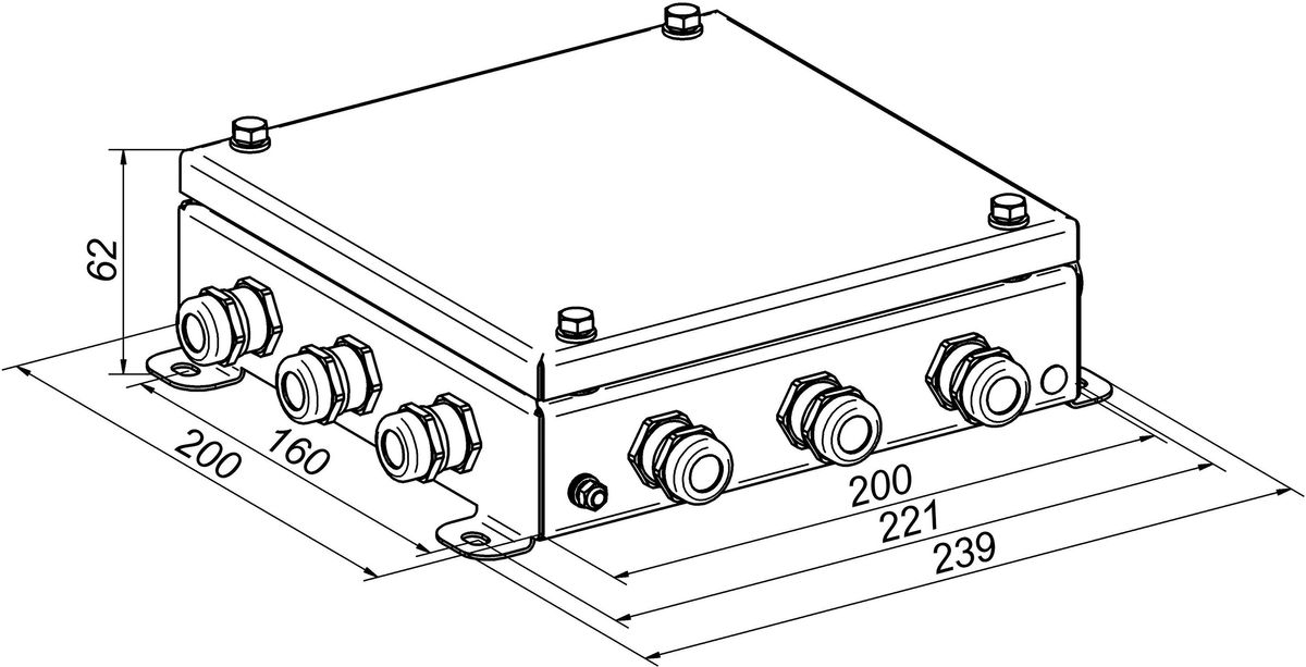 Коробка монтажная КМ IP66-2020 