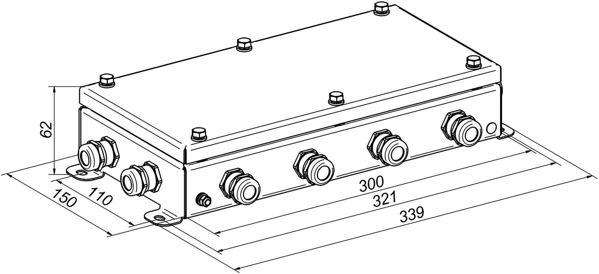 Коробка монтажная КМ IP66-1530 