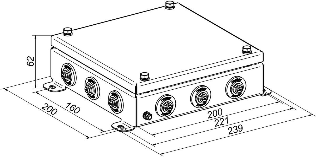 Коробка монтажная КМ-О (32к*6,0)-IP55 2020 