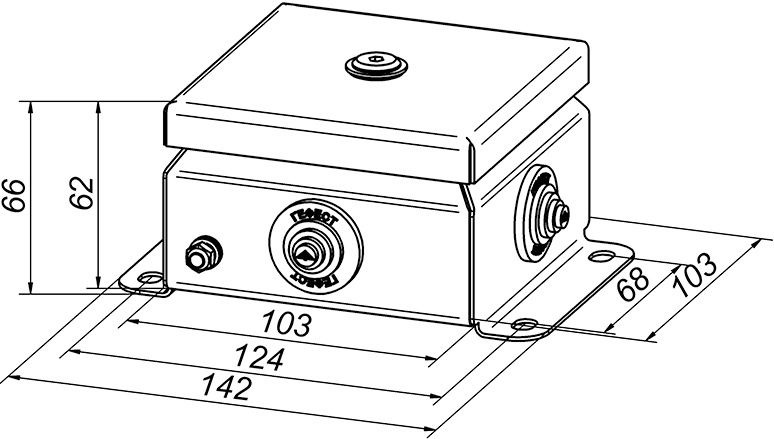 Коробка монтажная КМ-О (14к*6,0)-IP55 1010нерж 