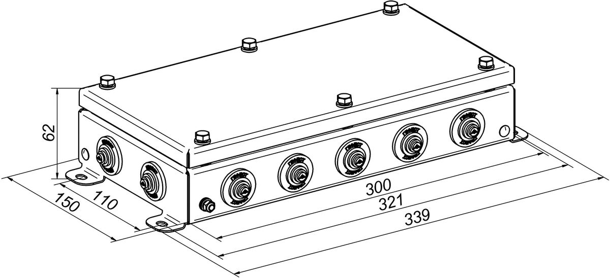 Коробка монтажная КМ IP55-1530 