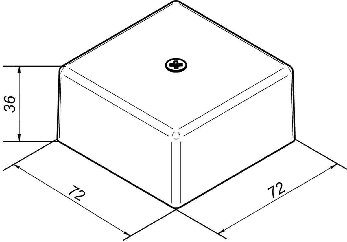 Коробка монтажная КМ-О(4к*10,0) - IP41 