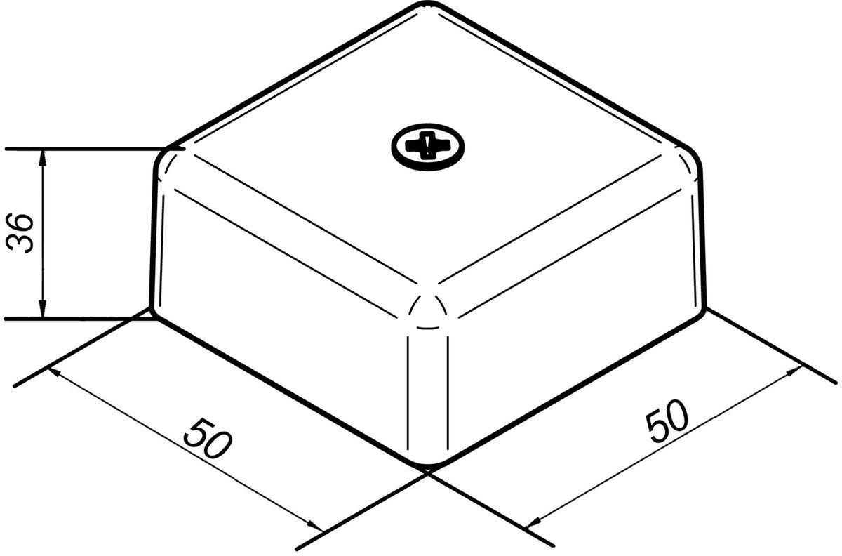 Коробка монтажная КМ-О(2к) - IP41-m 