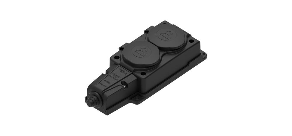 Розетка силовая  MST4102BK