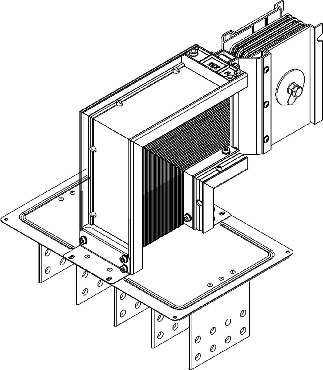 Секция шинопровода  LB-1000C4-35-F-FD1