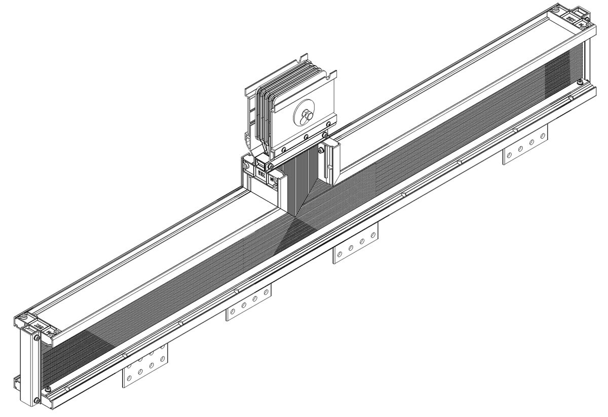 Секция шинопровода  LB-1250C4-35-F-C3