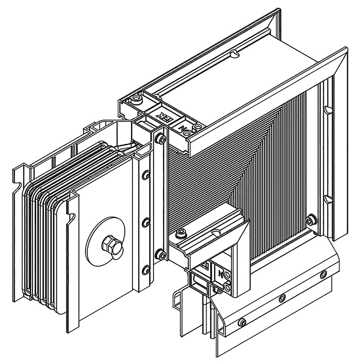 Секция шинопровода  LB-2500A5-25-F-LDG