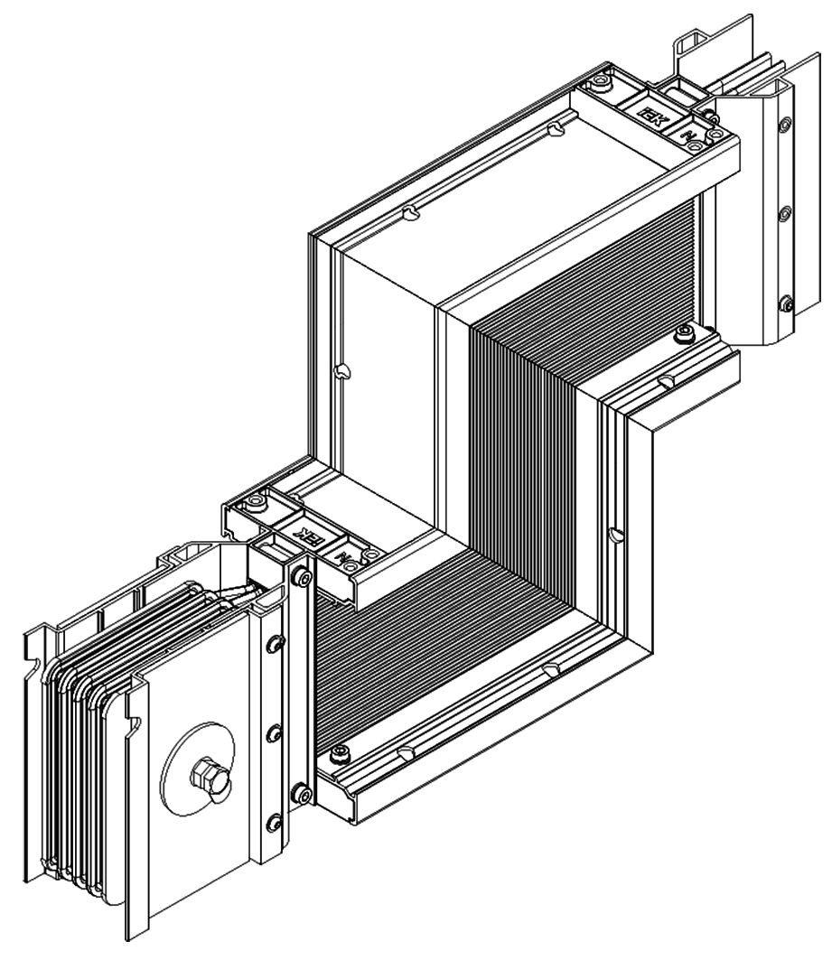 Секция шинопровода  LB-2500A4-35-F-ZU
