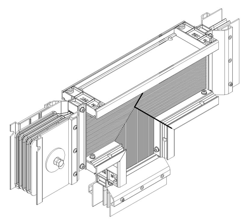 Секция шинопровода  LB-2500A5-25-F-TD
