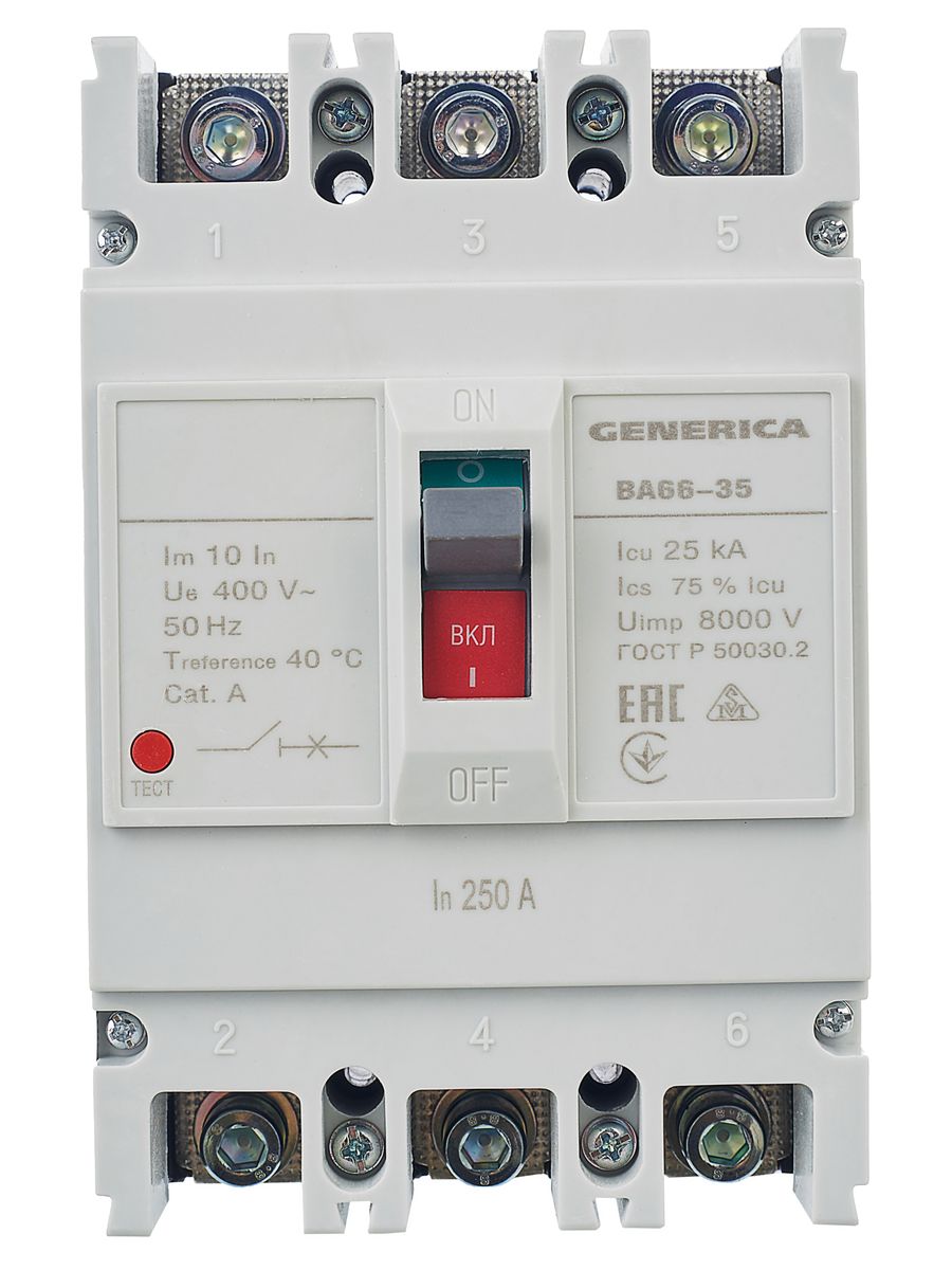 Выключатель автоматический SAV30-3-0250-G