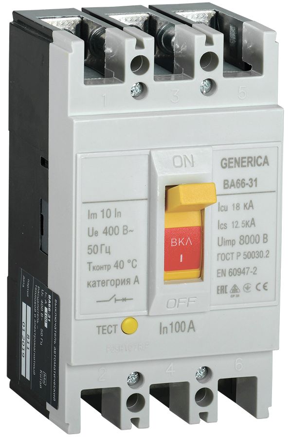 Выключатель автоматический  SAV10-3-0100-G