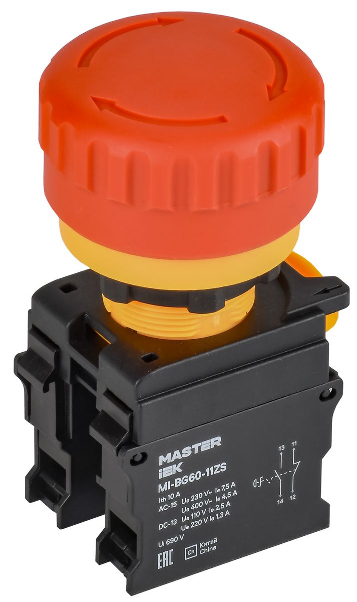 Кнопка  MI-BG60-11ZS-3-23-K04