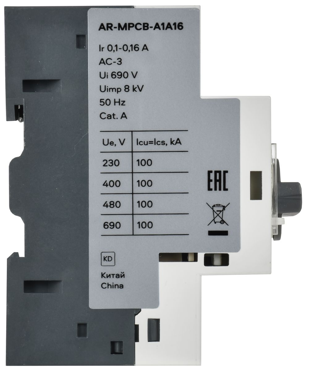 Выключатель автоматический  AR-MPCB-A1A16