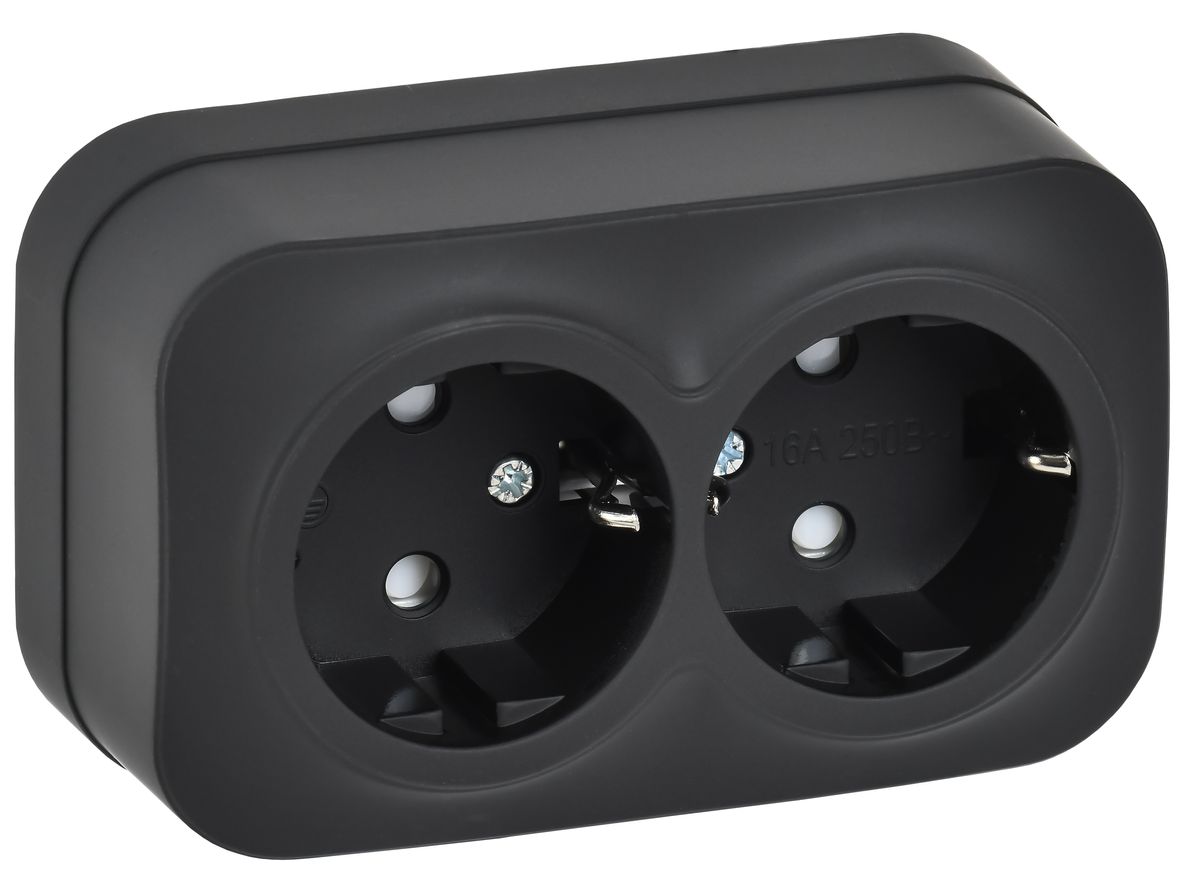 Розетка силовая РСш22-3-ХЧм ERH24-K02M-16