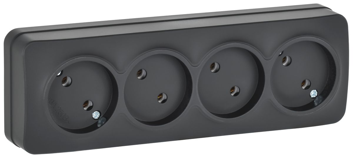 Розетка силовая РС24-2-ХЧм ERH40-K02M-10