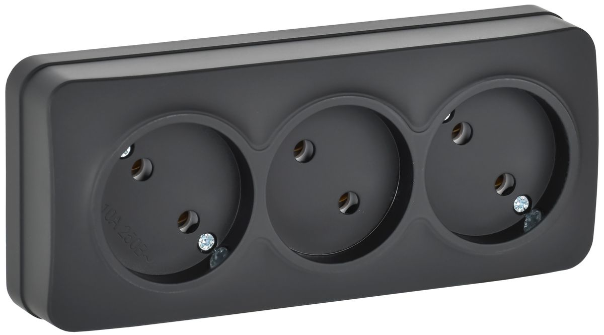 Розетка силовая РС23-2-ХЧм ERH30-K02M-10