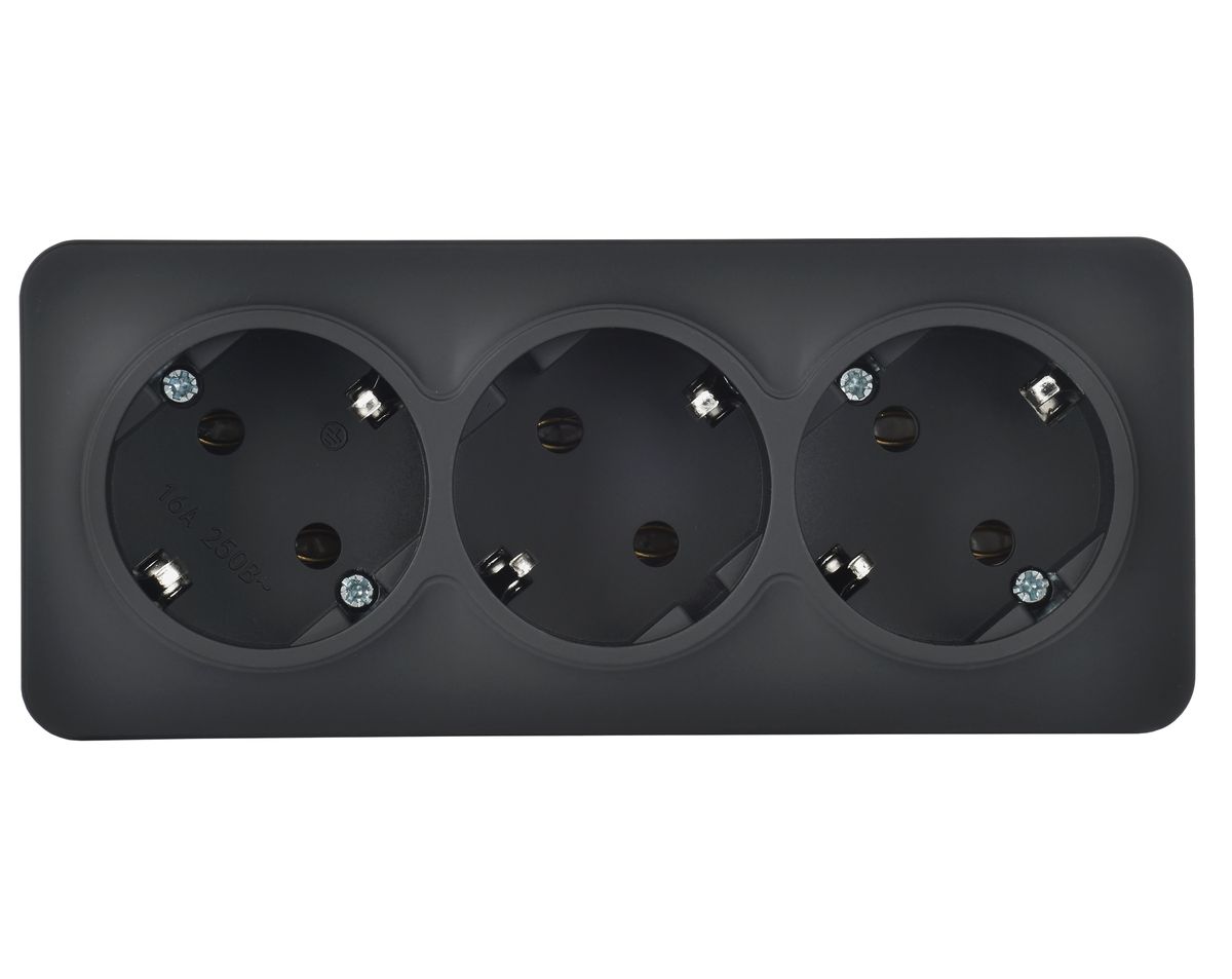 Розетка силовая РС23-3-ХЧм ERH31-K02M-16