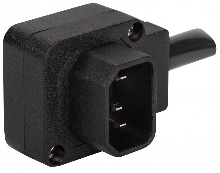 Вилка промышленная  LAN-IEC-320-C14/90