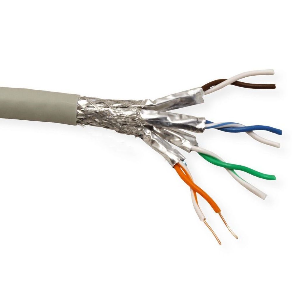 Кабель витая пара  LAN-6ESSTP-LSZH-GY