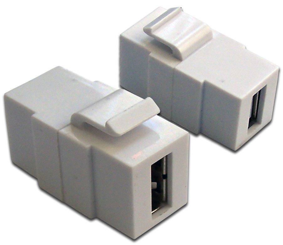Вставка  LAN-OK-USB20-AA/V-WH