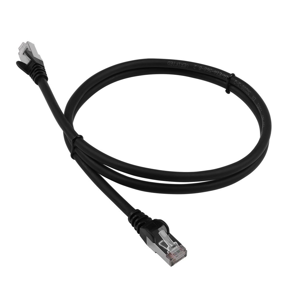 Патч-корд  LAN-PC45/S5E-1.0-BK