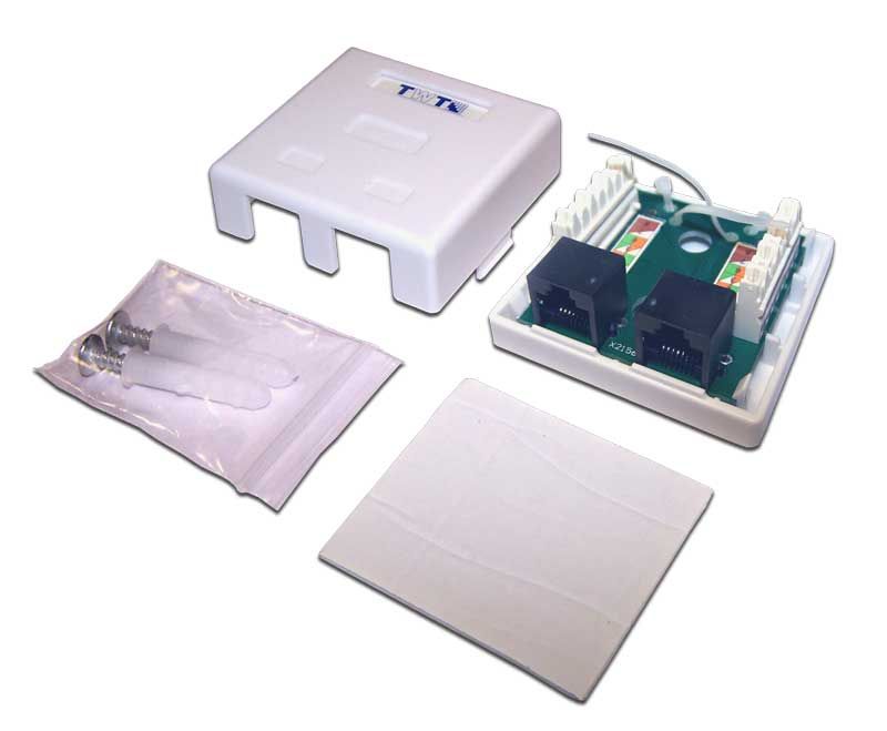 Розетка телекоммуникационная  TWT-SM2-4512-WH