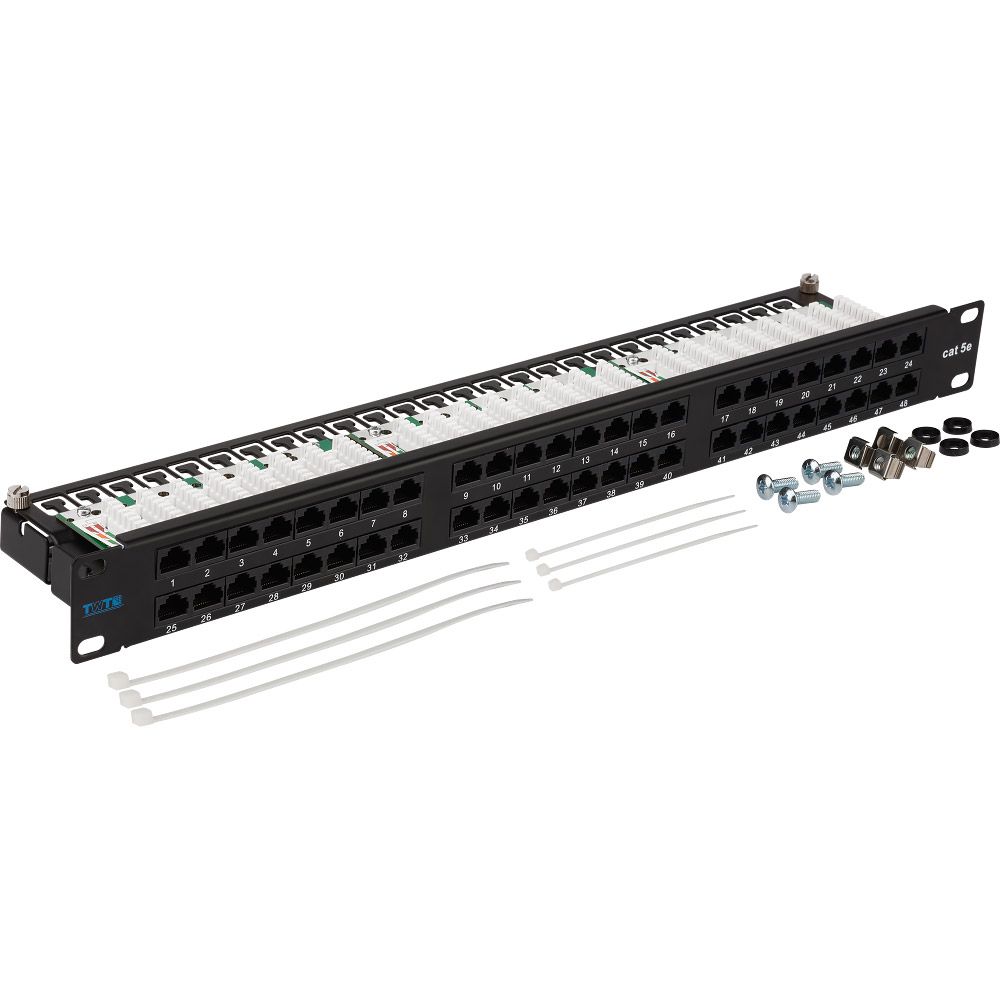 Патч-панель  TWT-PP48/1U-U5E