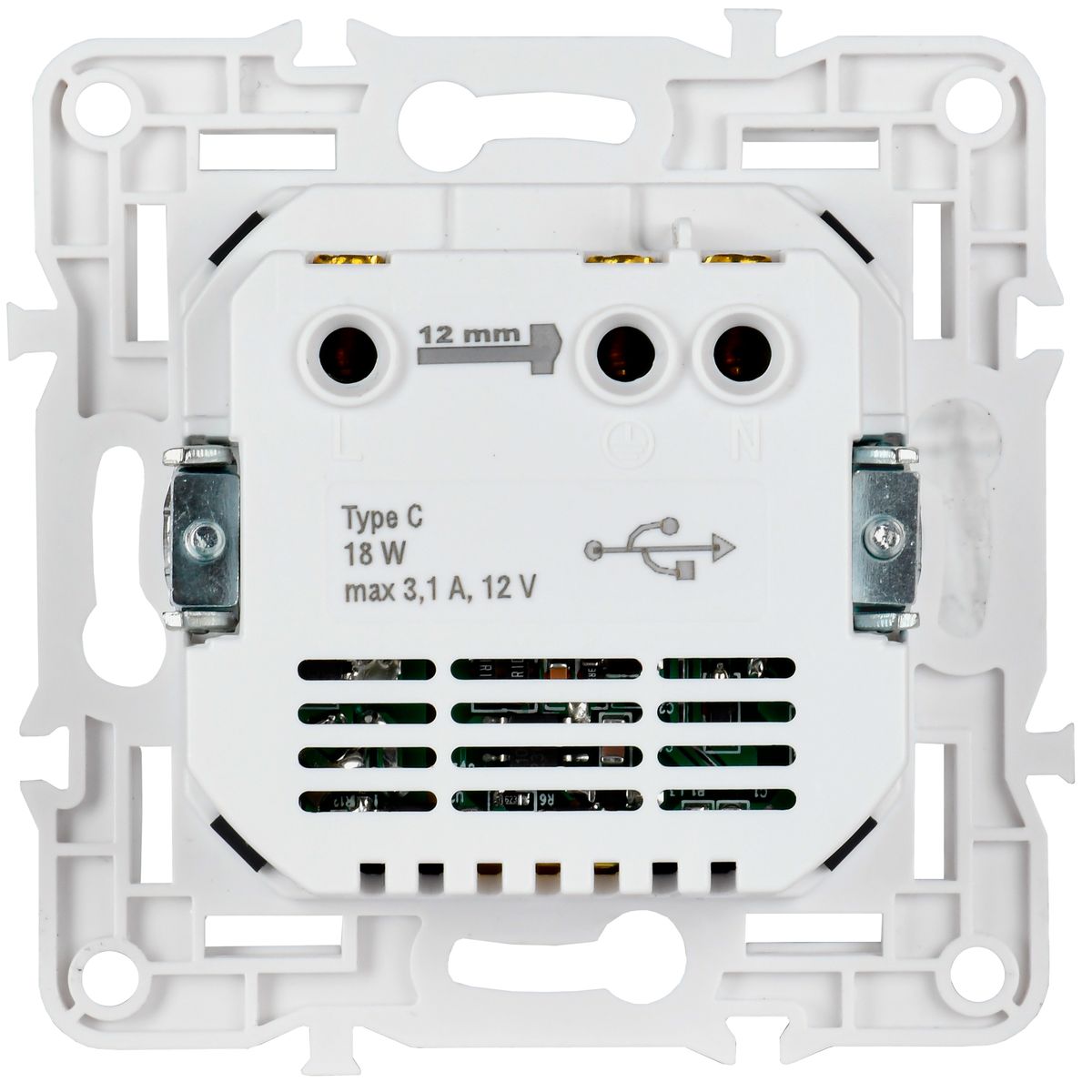 Розетка силовая  SK-R14-16-U14-018-K10