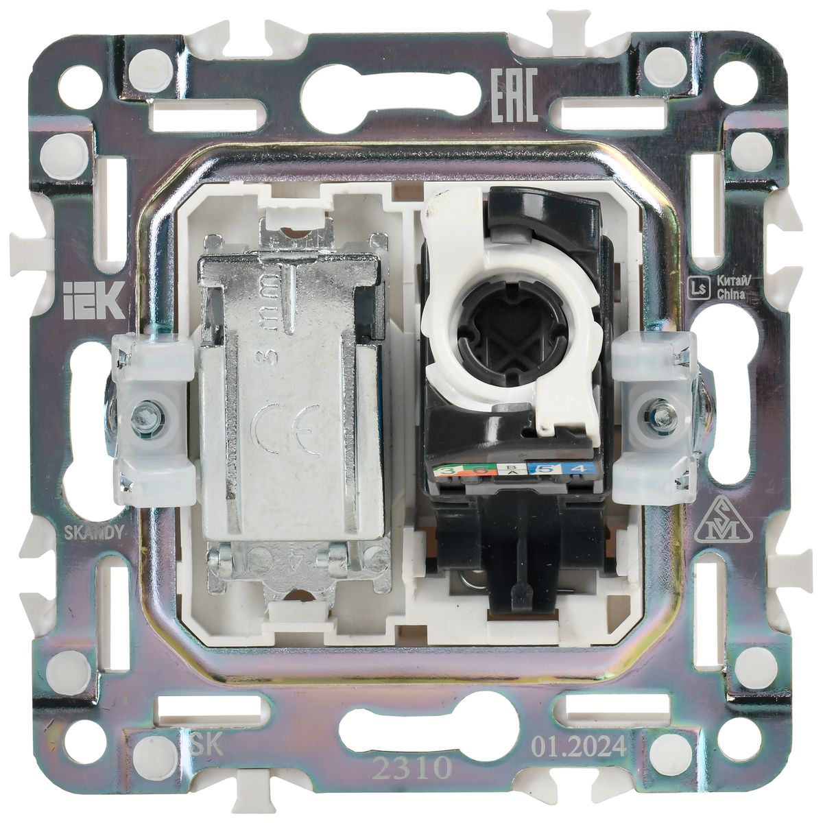 Розетка телекоммуникационная  SK-AK20-1-K02