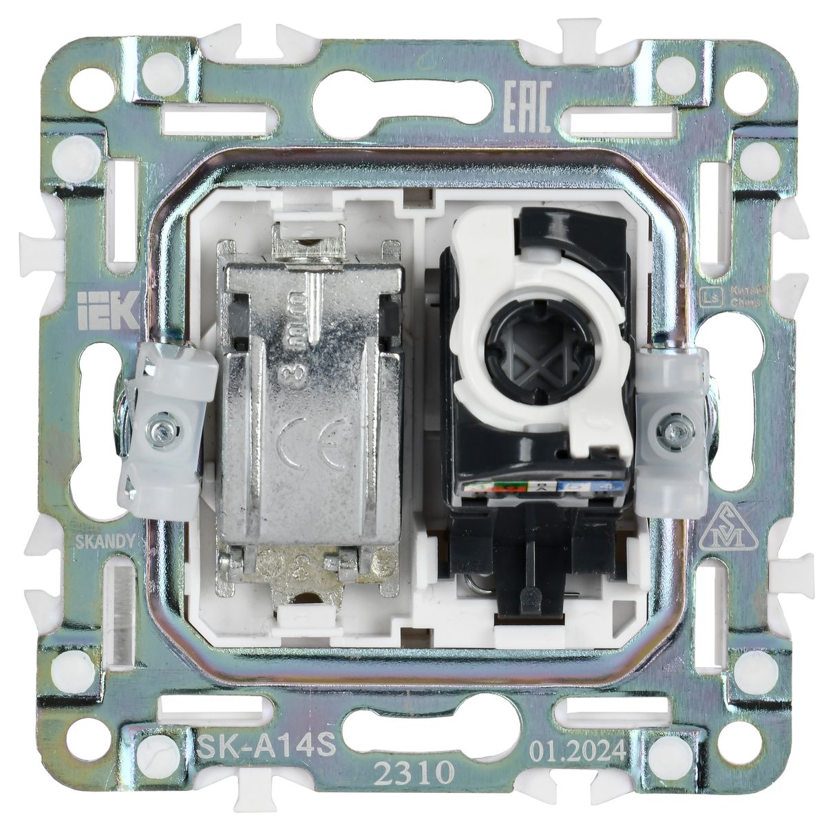 Розетка телекоммуникационная  SK-AK20-1-K23