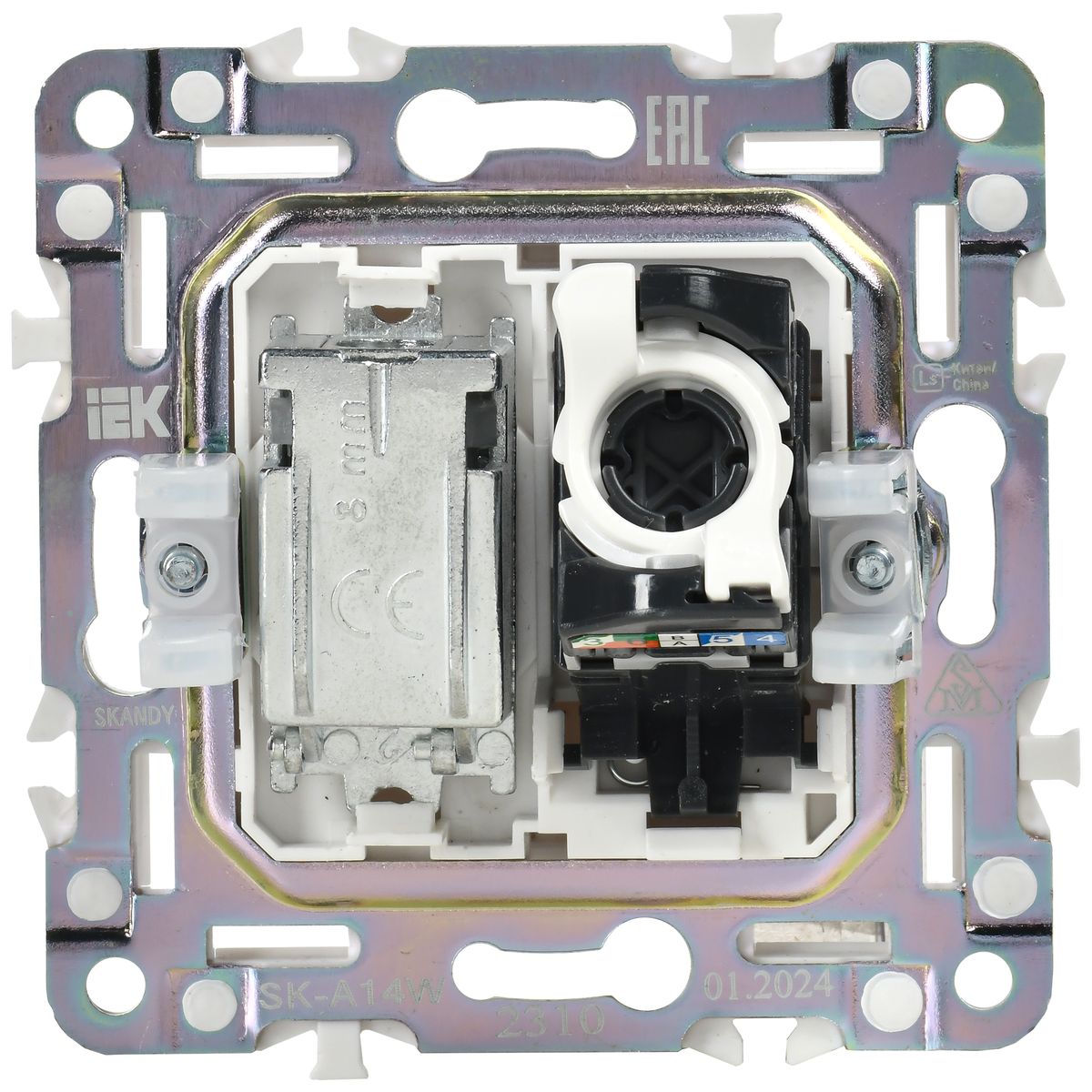 Розетка телекоммуникационная  SK-AK20-1-K01