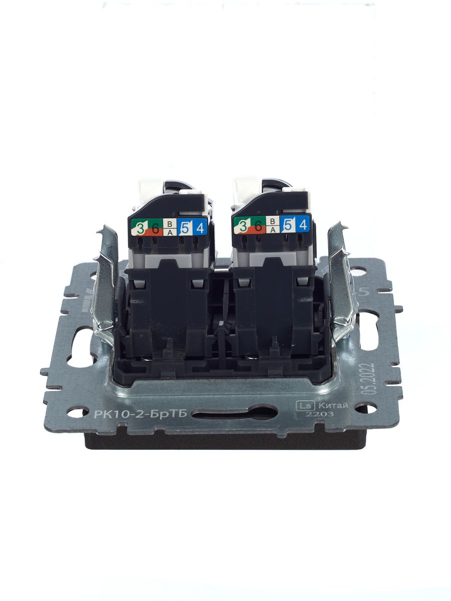 Розетка телекоммуникационная РК10-2-БрТБ BR-K20-1-K45