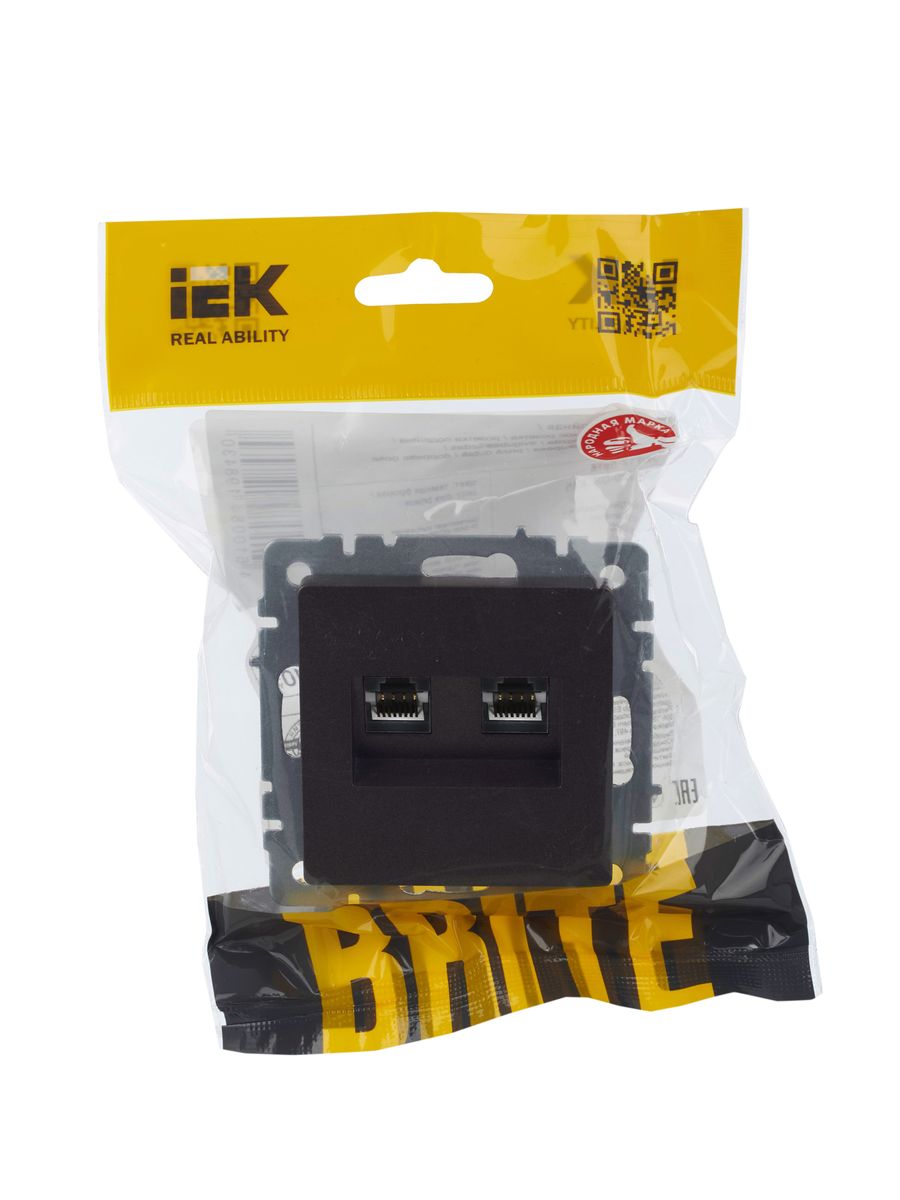 Розетка телекоммуникационная РК/Т12-БрТБ BR-KT20-O-1-K45