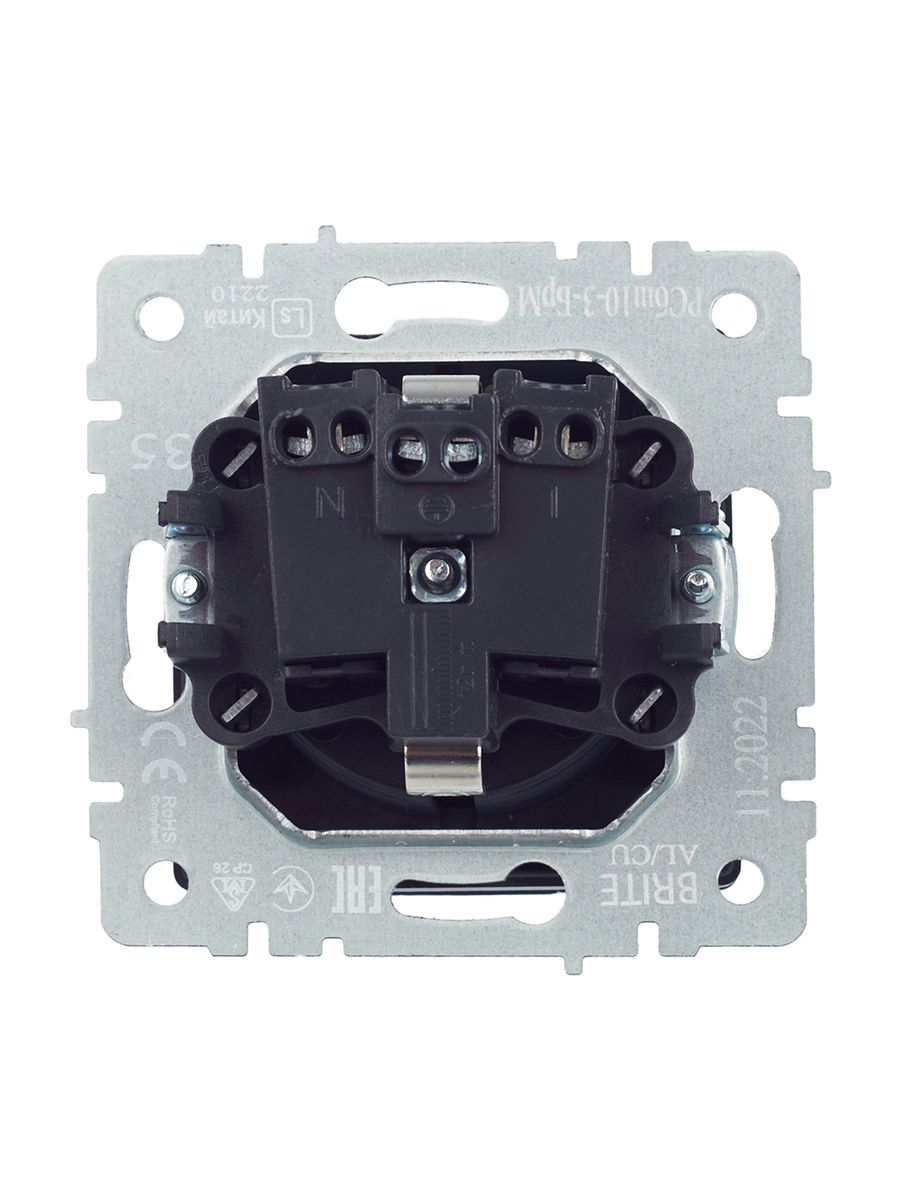 Розетка силовая РСбш10-3-БрМ BR-R16-16-K35
