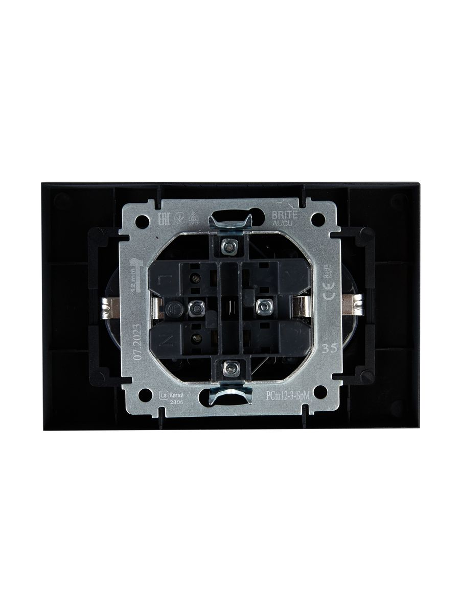 Розетка силовая РСш12-3-БрМ BR-R24-16-K35-F