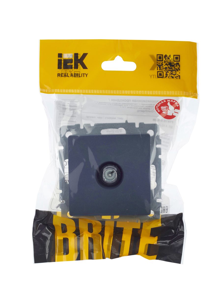 Розетка мультимедийная РТВ10-0-БрМ BR-A10-P-K35